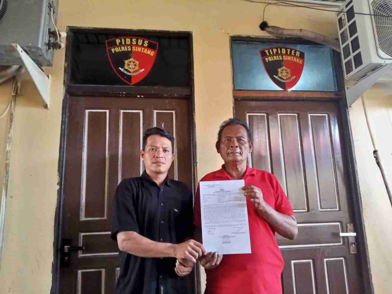 Daeng Sugianto Laporkan Ke Polres Sintang Akun Tik Tok @samsi.marsel Yang Menyebarkan Berita HOAX Tentang Penimbunan BBM Solar